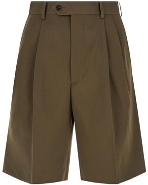 AURALEE Max Gabardine Shorts - Green
