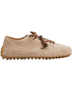Tod's Lace-Up Low-Top Sneakers - Brown
