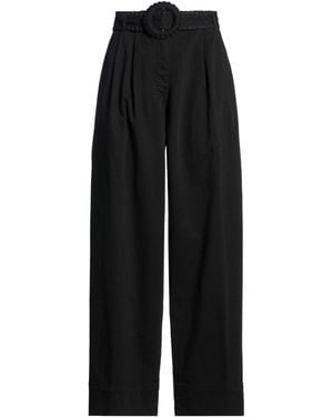 FARM Rio Casual Trousers With Belt Loops - Black