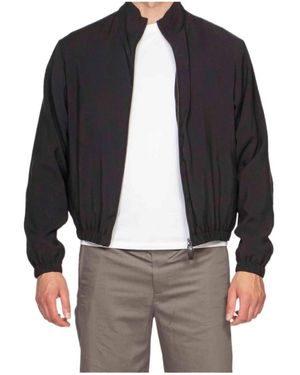 Emporio Armani Zip-Up Bomber Jacket - Grey