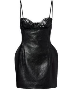 Magda Butrym Leather Minidress - Black