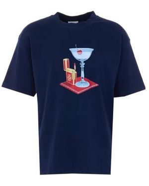 Drole de Monsieur Printed T-Shirt - Blue