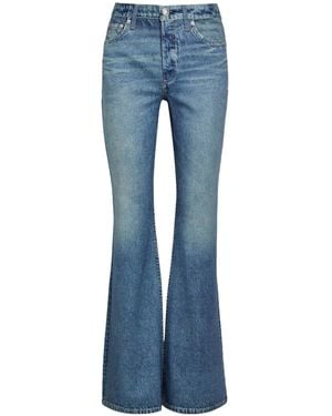 Rag & Bone Denim Printed Casual Pants - Blue
