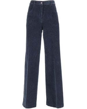 Aspesi Straight-Leg Casual Pants - Blue