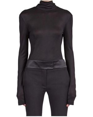 Ferragamo High-Neck Blouse - Black