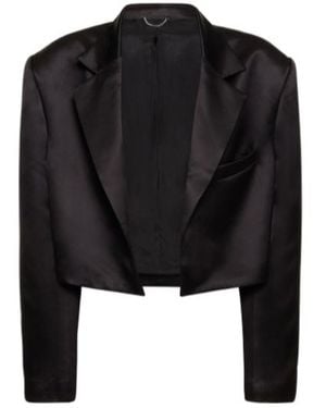 Magda Butrym Logo Details Blazer - Black