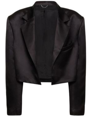 Magda Butrym Logo Details Blazer - Black