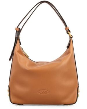 Tod's Mini Studded Shoulder Bag - Brown