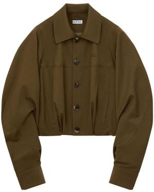 Loewe Cotton And Silk Jacket - Green
