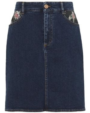 See By Chloé Logo Denim Skirt - Blue