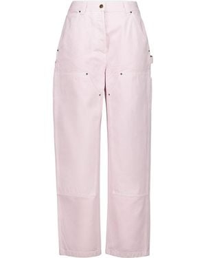 Prada Triangle-Logo Pants - Pink