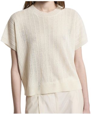 Peserico Short-Sleeved Crewneck Jumper - White