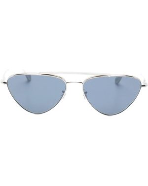 Jil Sander X Oliver Peoples Geometric-Frame Sunglasses - Blue