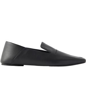 St. Agni Minimal Leather Loafers - Black