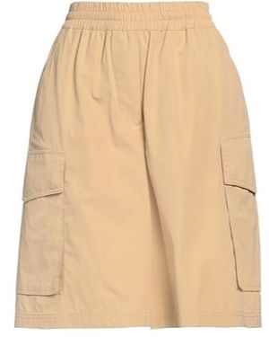 Weekend by Maxmara Solid-Colored Work Shorts - Natural