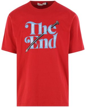 Undercover The End Crewneck T-Shirt - Red