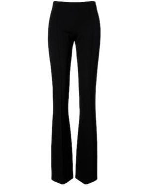 The Row Fabien Wool Cady Flared Trousers - Black