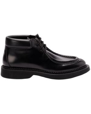 Saint Laurent Arno Lace-Up Ankle Boot - Black
