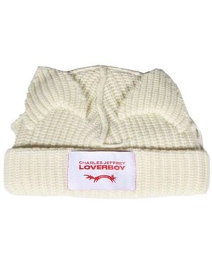 charlesjeffreyloverboy Chunky Ears Beanie - White