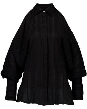 Zeus+Dione Off-Shoulder Shirt - Black