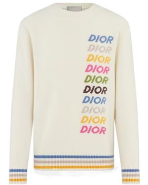 Dior Homme Crewneck Long-Sleeved Jumper - White