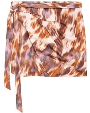 Isabel Marant Isabel Marant Étoile Berenice Self-Tied Mini Skirt - Pink
