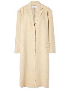 Frankie Shop Tribeca Oversized Woven Coat - Natural
