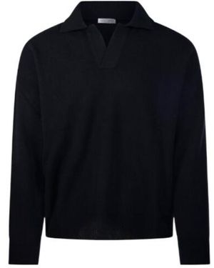 Roberto Collina Skipper Collar Knitted Jumper - Blue