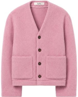 Séfr Séfr Arlo Buttoned Cardigan - Pink