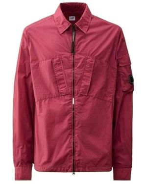 C.P. Company Long Sleeve Casual Jacket - Red