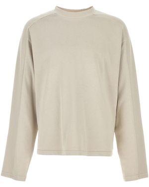 Entire studios Short-Sleeved Crewneck T-Shirt - Natural