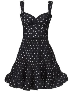 Zimmermann Pleated Draped Mini Dress - Black