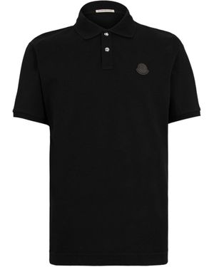 Moncler Short Sleeve Polo Shirt - Black