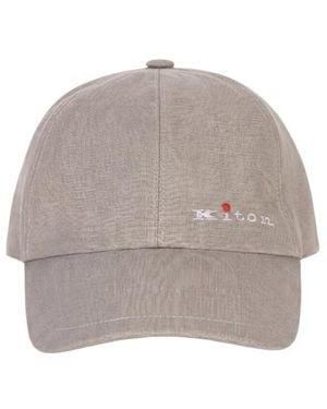 Kiton Logo Baseball Cap - Gray
