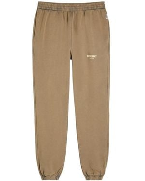Represent Owners Club Logo-Print Cotton Sweatpants - Natural