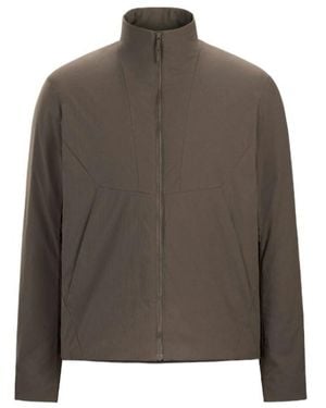 Veilance High-Neck Zip-Up Jacket - Brown