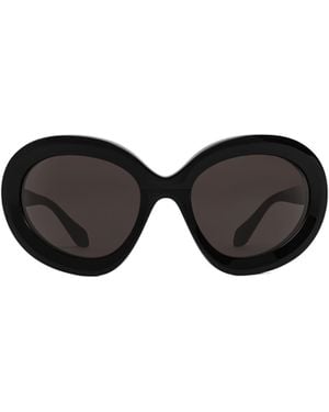 Alaïa Lunettes De Soleil Butterfly - Black