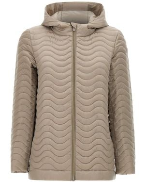 Save The Duck Sirena Hooded Puffer Jacket - Brown