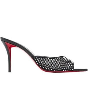 Christian Louboutin Open-Toed High-Heeled Sandals - White