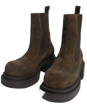 Rick Owens Beatle Bogun Suede Boots - Multicolour
