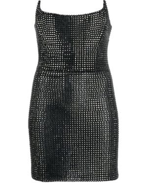 GIUSEPPE DI MORABITO Off-Shoulder Stud-Embellished Minidress - Black