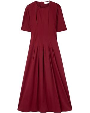 Proenza Schouler Ainsley Pleated Dress - Red