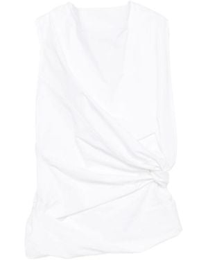 Jil Sander Sm Knot Waist Top - White