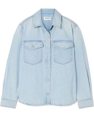 Agolde Long Sleeve Denim Shirt - Blue