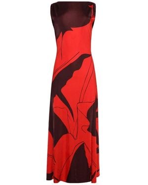Johanna Ortiz Deep Heart Dress - Red