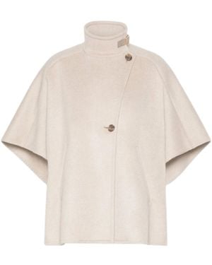 Max Mara Oversized Cape - Natural