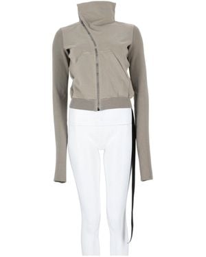 Rick Owens High-Neck Long-Sleeved Casual Jacket - Gray