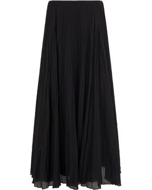 Vince Crinkled Maxi Skirt - Black