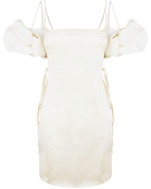 Jacquemus Mini Dress With Clean Lines - White