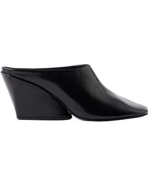 Proenza Schouler Slant Mules - Black